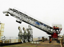 上海振华 国内首个46米可伸缩式登船栈桥完成实船试验