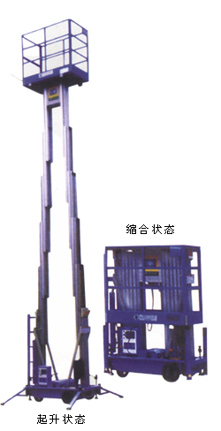 铝合金升降机双桅柱
