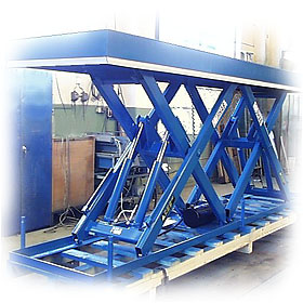 Tandem scissor tables