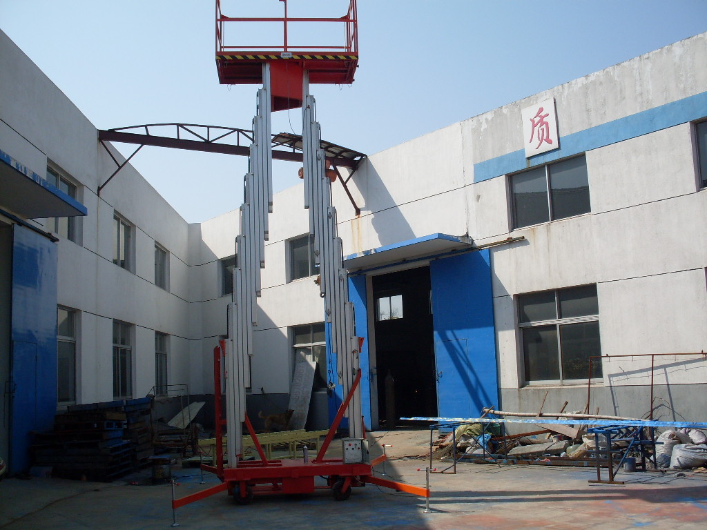 三桅柱式铝合金高空作业平台广东鑫升厂家直销 XLGTWY14-3013