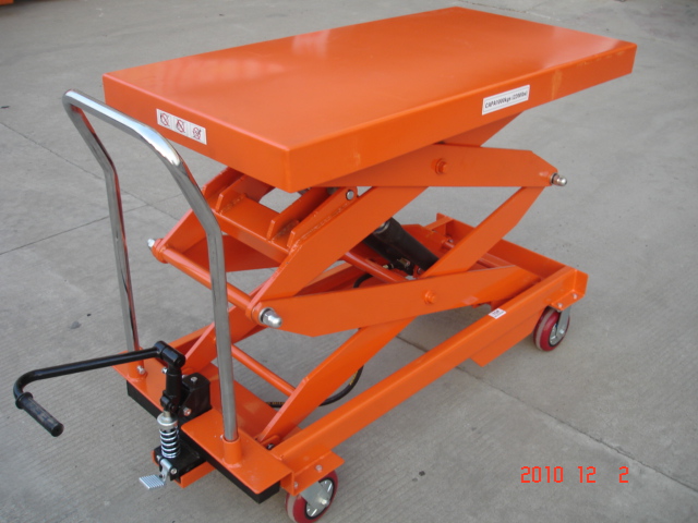 液压手推平台车/脚踏式平台车,模具液压平台大量批发便宜