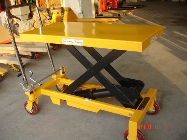 液压手推平台车/脚踏式平台车,模具液压平台大量批发便宜