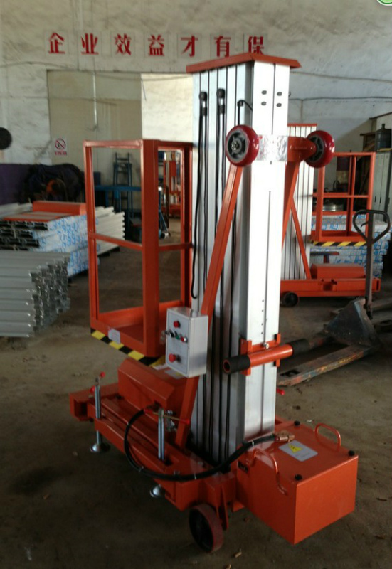 佛山三水单轨式升降机，高明铝合金升降平台