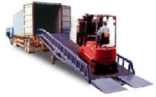 手动液压移动式集装箱卸货平台 DCQY8-0.8