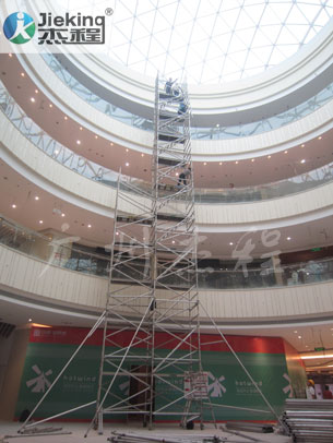 广州番禺区出租双宽铝合金脚手架 JK-11