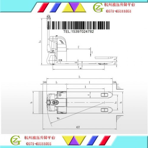 电动液压搬运车，半电动液压搬运车 CBD2000